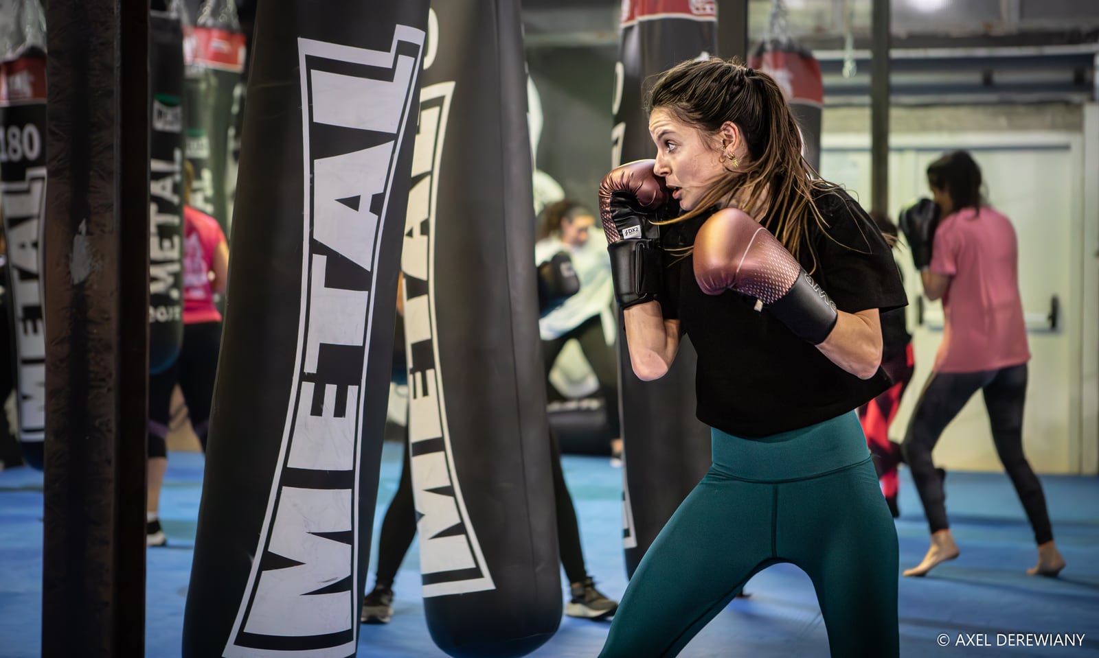 Entraînement au sac de frappe en boxe anglaise